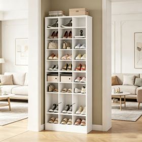 Sleek Freestanding Shoe Storage Cabinet