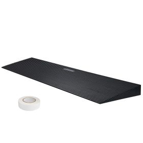 1.2" Rise Cuttable Threshold Ramp for Sweeping Robot, 35.4" Wide Natural Rubber Wheelchair Ramp