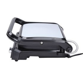 7 IN 1 Commercial Electric Griddle, 14.4" 1800W Indoor Countertop Grill, Restaurant Panini Grill with Non Stick Iron Cooking Plate