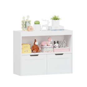 Book Organizer, toy Storage Cabinet Organizer, White