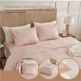 Serta Simply Clean Pleated Duvet Cover King (Option: King-Pink)