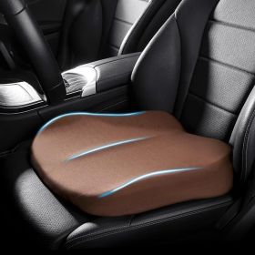 Adult Car Booster Seat Cushion (size: Brown   16x16x3.94in)